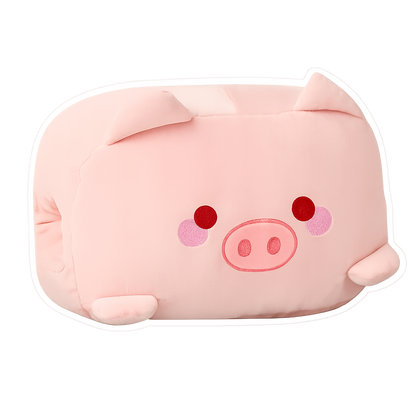 Fluffy-Hugs Pink Pig