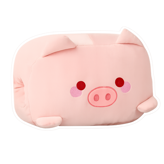 Fluffy-Hugs Pink Pig