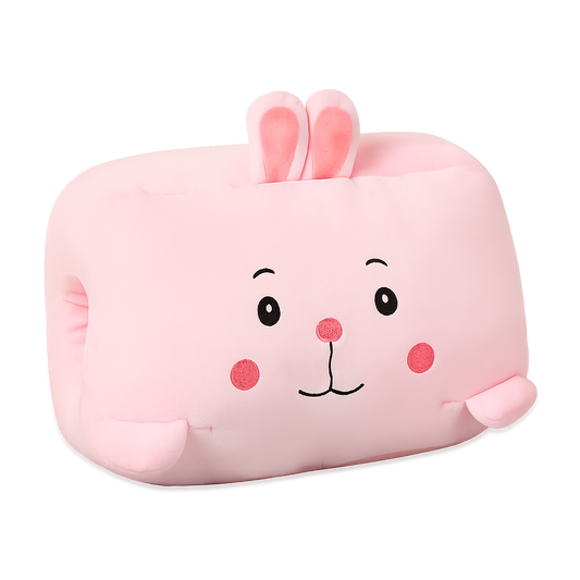 Fluffy-Hug Pink Rabbit